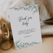 Invitation Émeraude Livre vert pour bébé signe, Baby shower