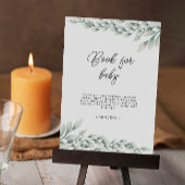 Invitation Émeraude Livre vert pour bébé signe, Baby shower