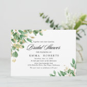 Invitation Emeraude Verdure | Fête de Mariage Horizontale  (Debout devant)
