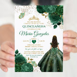 Invitation Émeraude Vert Quinceañera Mexicaine Papillon<br><div class="desc">Emerald Green Mexicaine Charra Quinceañera Butterfly Invitation Mis Quince 15 Anos,  16e Anniversaire, </div>