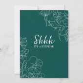 Invitation Émeraude Verte Surprise 55e Anniversaire (Dos)