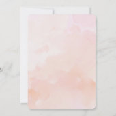 Invitation EMMA Aquarelle rose Mariage floral (Dos)