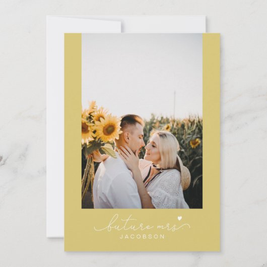 Invitation EMMA Rustic Sunflower Bridal Brunch et Bubbly (Dos)