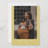 Invitation EMMA Rustic Sunflower Floral Baby shower de campag (Dos)