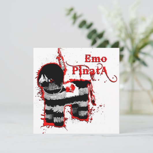 Invitation emo pin (Debout devant)