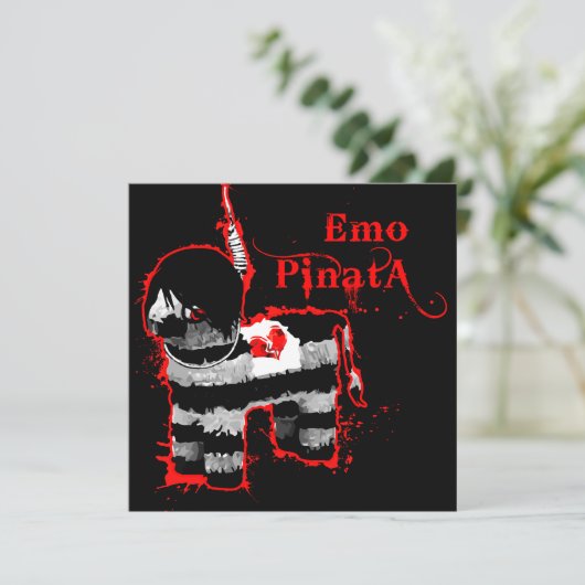 Invitation emo pin (Debout devant)