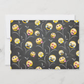 Invitation Emoji Chalkboard Bounce House fête d'anniversaire (Dos)