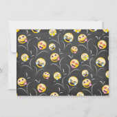 Invitation Emoji Chalkboard Bounce House fête d'anniversaire (Dos)