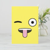 Invitation Emoji de la langue (Debout devant)