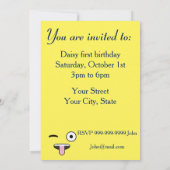 Invitation Emoji de la langue (Dos)