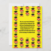 Invitation Emoticon Heart Eyes Visite mignonne Graduation Par (Dos)