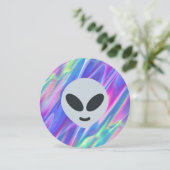 Invitation émoticône alien (Debout devant)