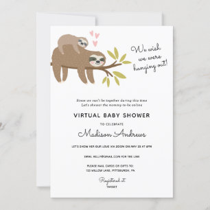 Invitation Emplacement du Baby shower virtuel