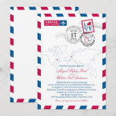 Invitation Emplacements mondiaux Airmail USA et Allemagne | M (Devant / Derrière)