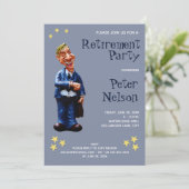 Invitation Employé de l'entreprise de la partie de retraite a (Debout devant)