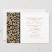 Invitation Empreinte de léopard (Devant)