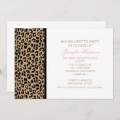 Invitation Empreinte de léopard (Devant / Derrière)