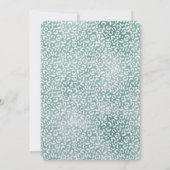 Invitation Empreinte de léopard blanc à la menthe (Dos)