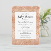 Invitation Empreinte de léopard Blush du Rose Peach crémeux (Debout devant)