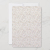 Invitation Empreinte de léopard de crème (Dos)