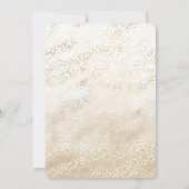 Invitation Empreinte de léopard d'or Khaki crème Beige douche (Dos)