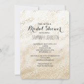 Invitation Empreinte de léopard d'or Khaki crème Beige douche (Devant)