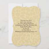 Invitation Empreinte de léopard et Bow Graduation/Invitation  (Dos)
