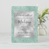 Invitation Empreinte de léopard Glitz de Parties scintillant  (Debout devant)