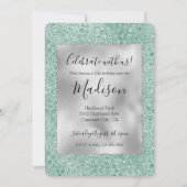 Invitation Empreinte de léopard Glitz de Parties scintillant  (Devant)