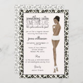 Invitation Empreinte de léopard mariée Lingerie Douche (Devant / Derrière)