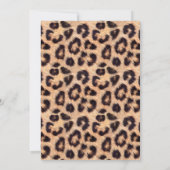 Invitation Empreinte de léopard moderne Diamond House Party (Dos)