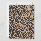 Invitation Empreinte de léopard, Spots, Léopard Brown, Baby s (Dos)