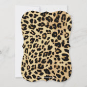 Invitation Empreinte de léopard turquoise Bow Sweet 16e anniv (Dos)