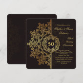 Invitation Empreinte Dorée (Devant / Derrière)