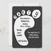 Invitation Empreinte Du Parti Sur Les Pois (Devant)