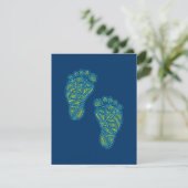 Invitation Empreintes bébé (Debout devant)