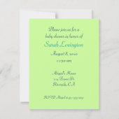 Invitation Empreintes bébé (Dos)