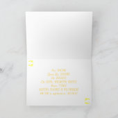Invitation Empreintes bébé (Jaune) (Intérieur)