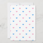 Invitation Empreintes de bébé baby shower neutre pour les fem (Dos)