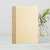 Invitation Empreintes de pattes De Chiens Avec Faux Texture D (Debout devant)