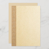 Invitation Empreintes de pattes De Chiens Avec Faux Texture D (Devant / Derrière)