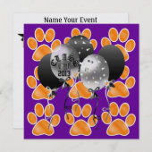 Invitation Empreintes de pattes de tigre - SRF (Devant / Derrière)