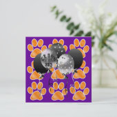 Invitation Empreintes de pattes de tigre - SRF (Debout devant)