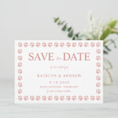 Invitation Empreintes de pattes Rose Gold Parties scintillant (Debout devant)