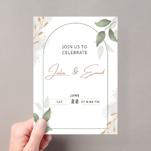 Invitation en acrylique (In situ (ordinateur de poche))