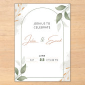 Invitation en acrylique (Recto)