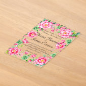 Invitation en acrylique (Poser)