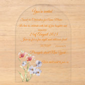 Invitation en acrylique (Recto)
