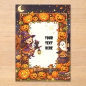 Invitation en acrylique Halloween mignonne #2 (Recto)