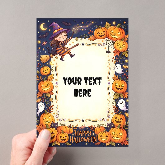 Invitation en acrylique Halloween mignonne #3 (In situ (ordinateur de poche))